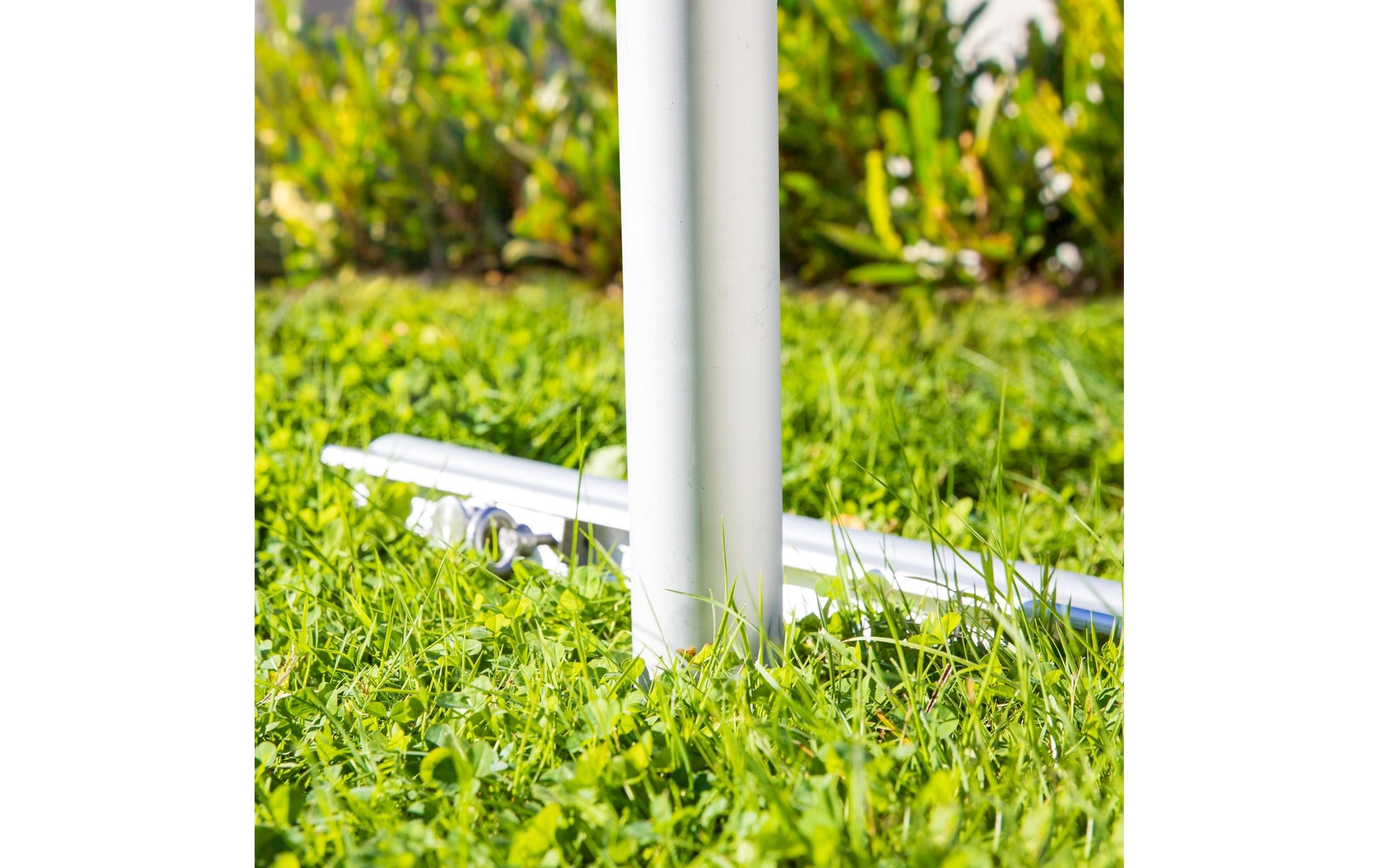 Windhager Bodenhülse Profi – Höhe 90 cm, Aluminium, Grau, für Markisenarm