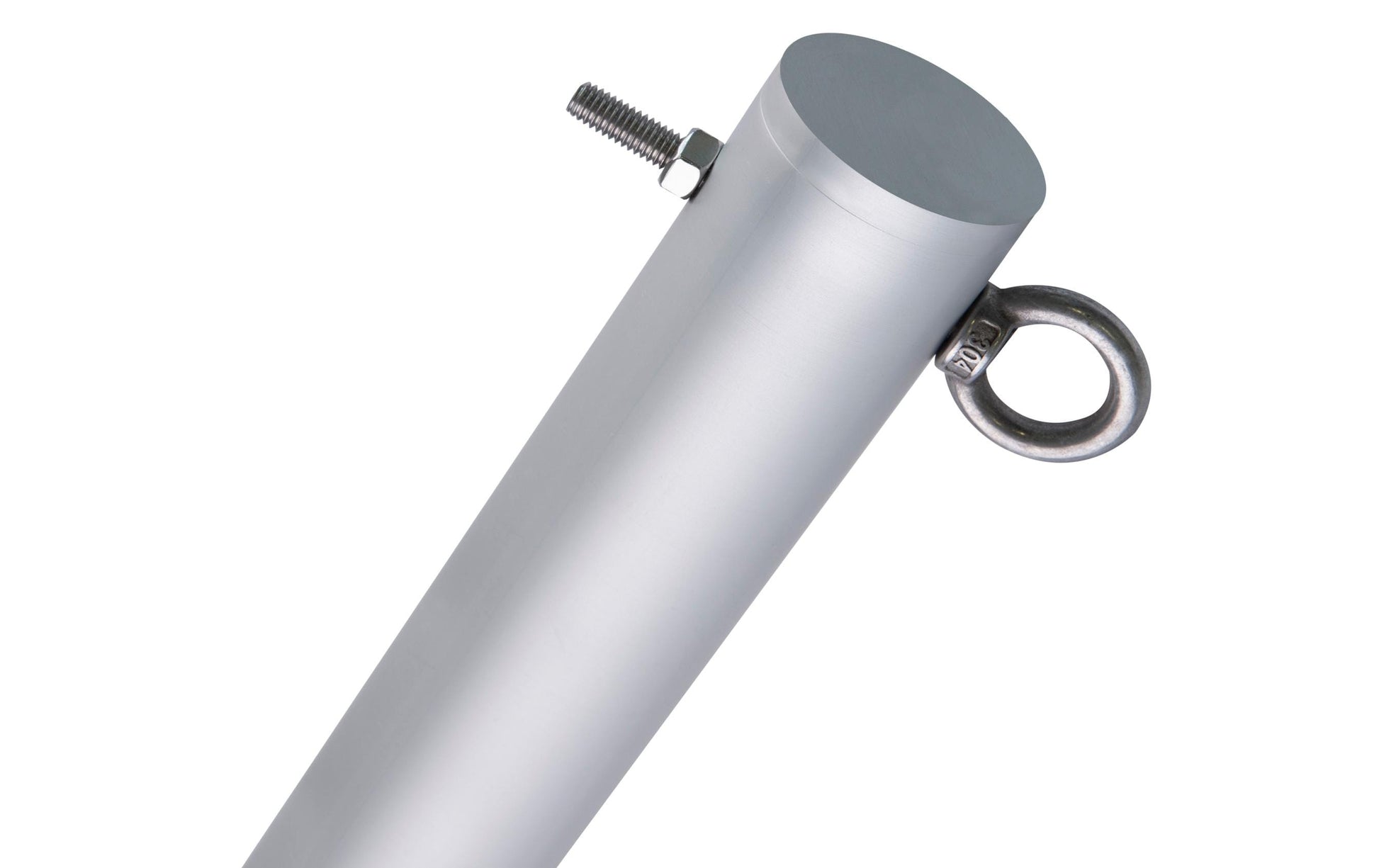Windhager Mast – 4,8 × 243 cm – Aluminium & Stahl, Grau