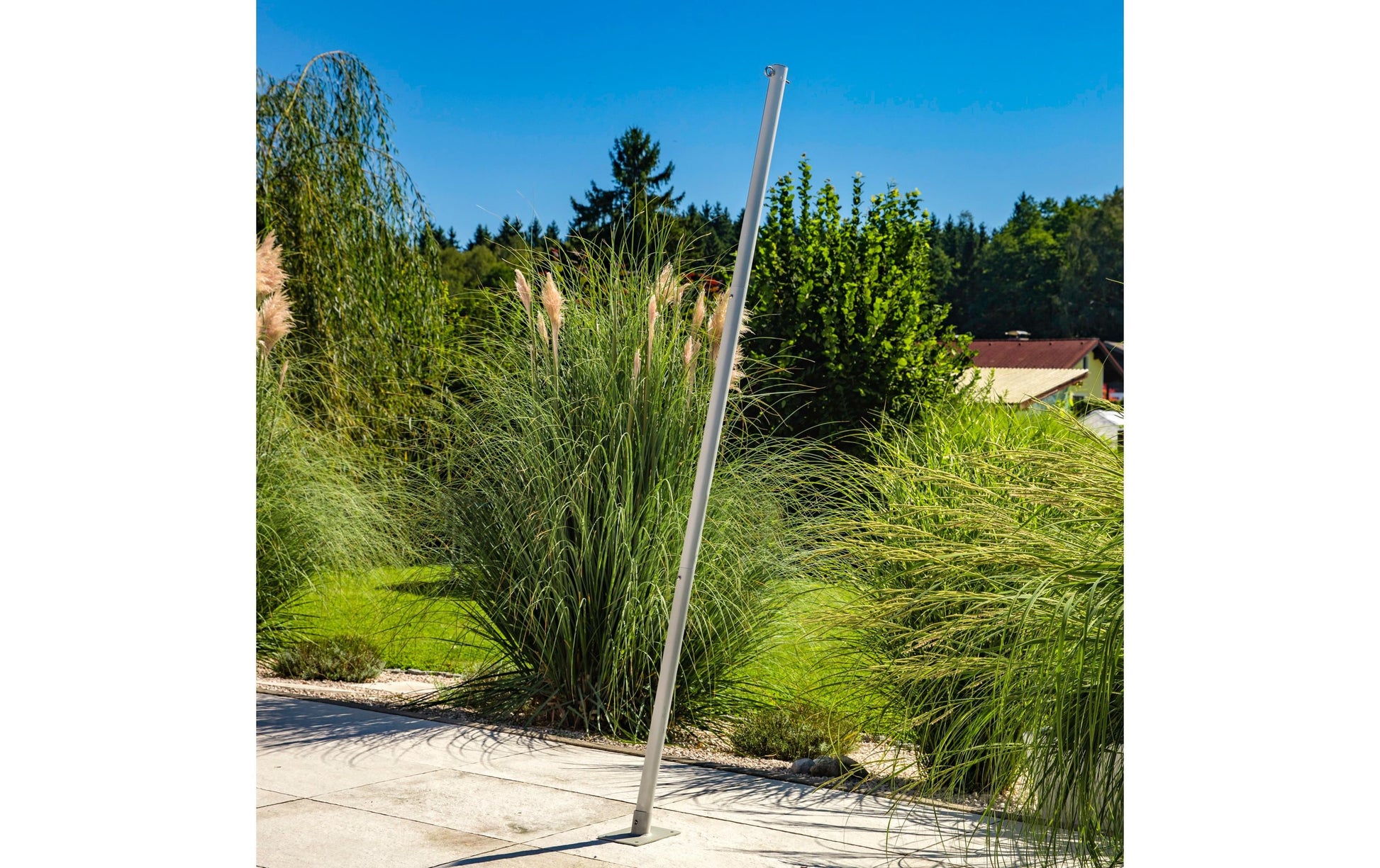 Windhager Mast – 4,8 × 243 cm – Aluminium & Stahl, Grau