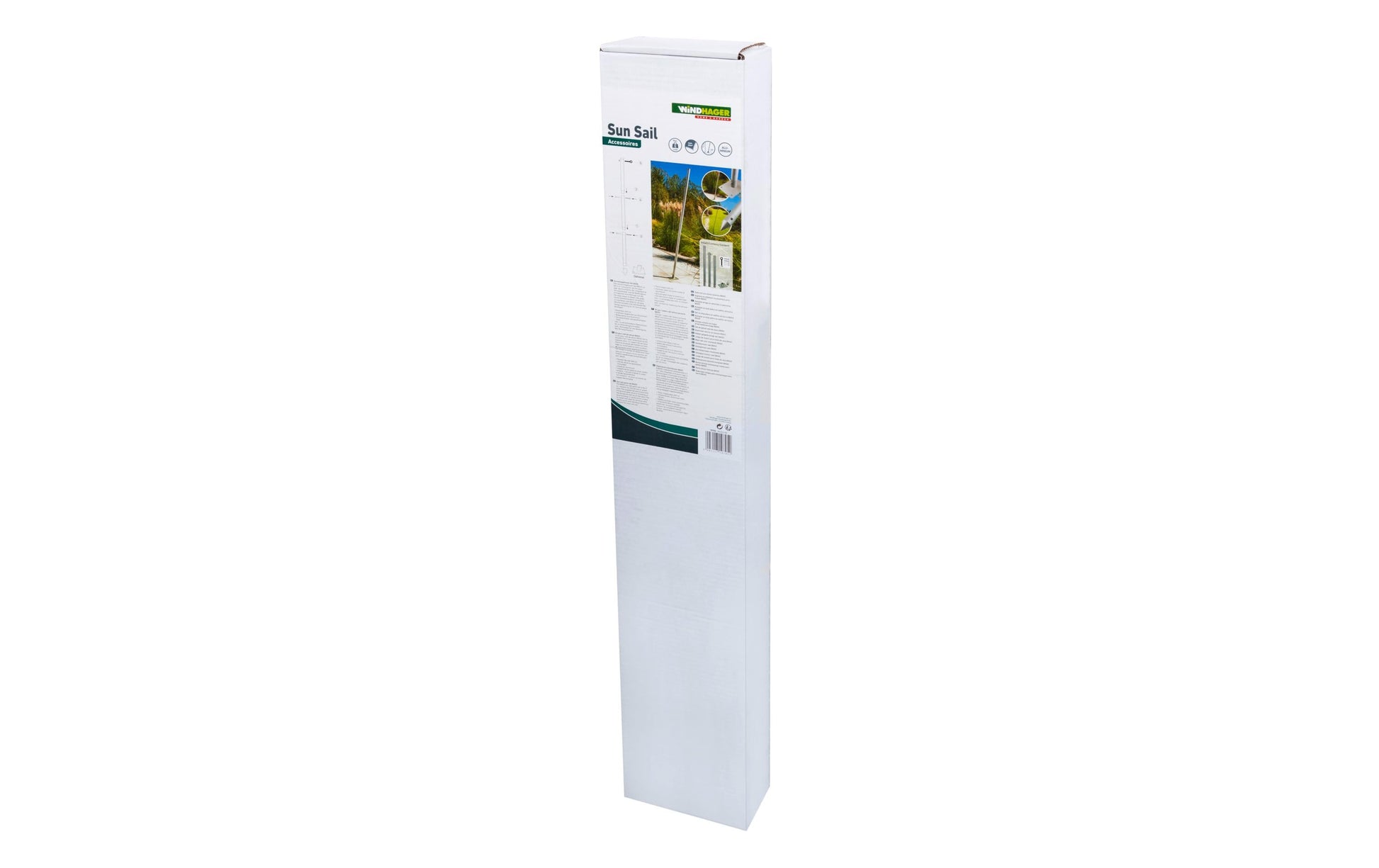 Windhager Mast – 4,8 × 243 cm – Aluminium & Stahl, Grau