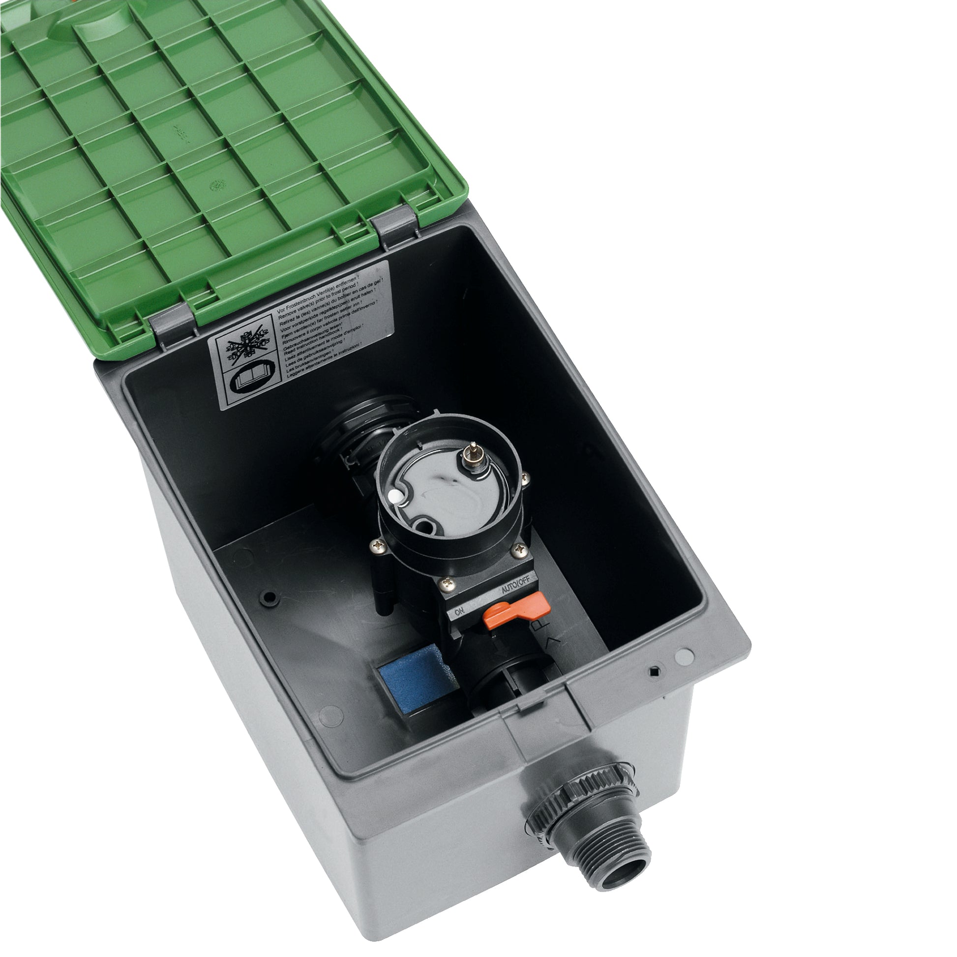 Gardena Ventilbox V1 – Grau, Grün, Schwarz