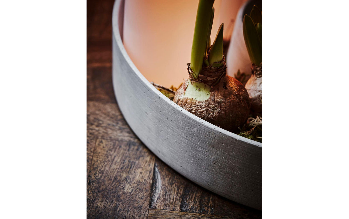 Society of Lifestyle House Doctor Kerzenständer – Stein, Grau – Ø 45 × 8 cm