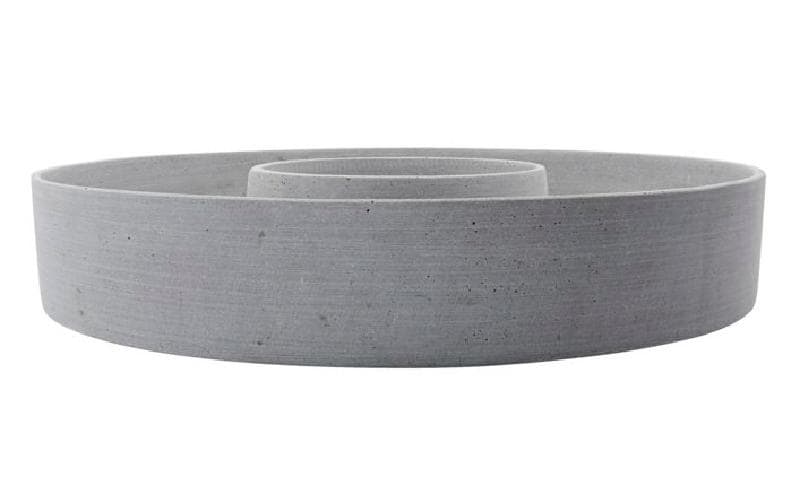 Society of Lifestyle House Doctor Kerzenständer – Stein, Grau – Ø 45 × 8 cm