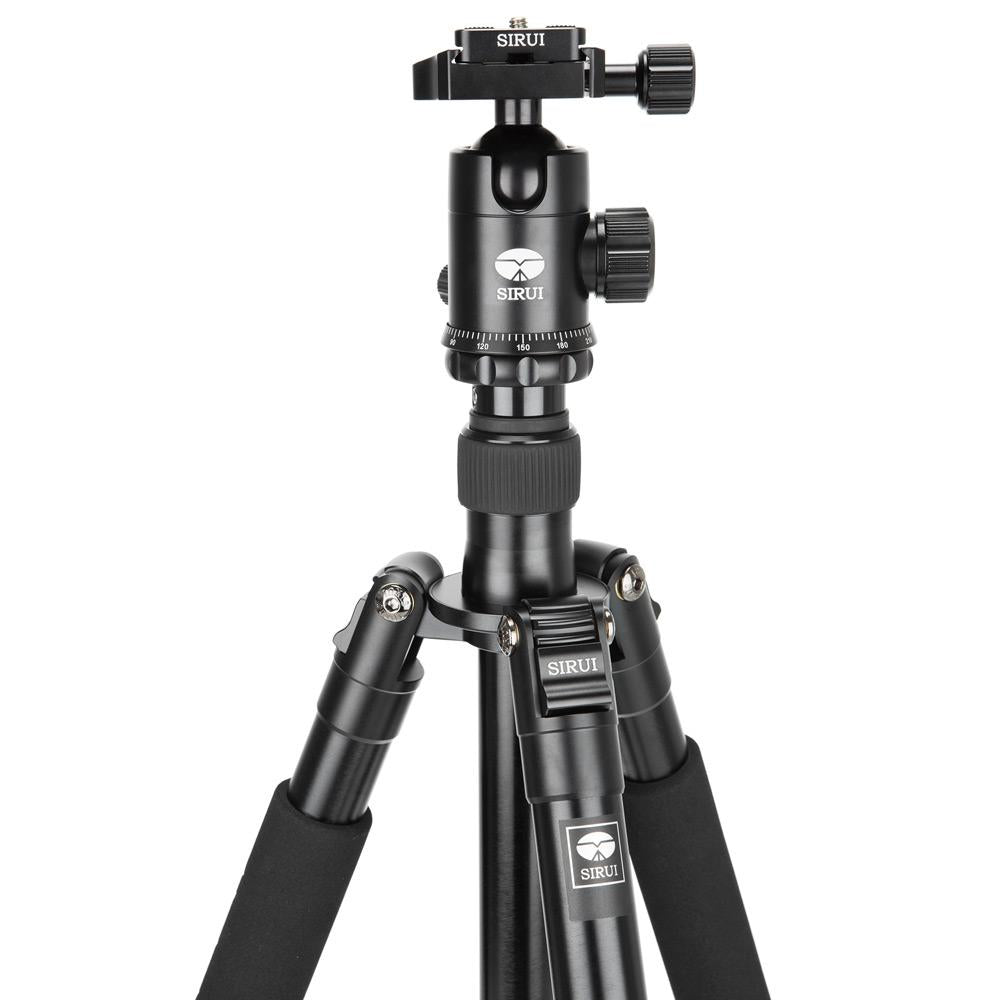 Sirui ET-2004 Stativ – 144 cm, 12 kg Traglast – 4 Abschnitte, 3 Beine – für Digitale Film/Kameras – Schwarz