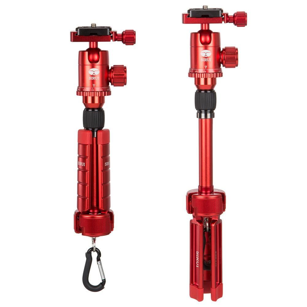 Sirui 3T-35R Tischstativ – 27,2 cm – 4 kg – Aluminium, Rot – 1/4" Gewinde