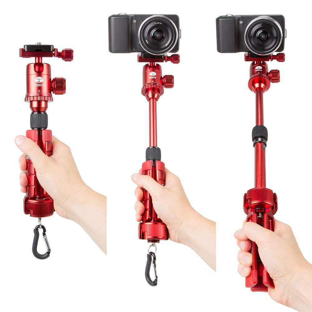 Sirui 3T-35R Tischstativ – 27,2 cm – 4 kg – Aluminium, Rot – 1/4" Gewinde