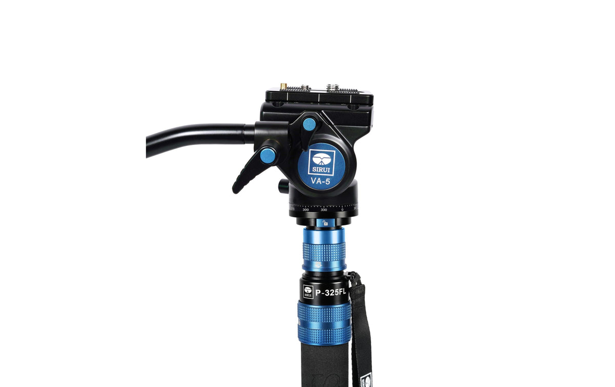 Sirui P-325FL Einbeinstativ – Carbon/Aluminium – 71,3–178,3 cm – 3 kg Traglast – 1/4" & 3/8" Gewinde
