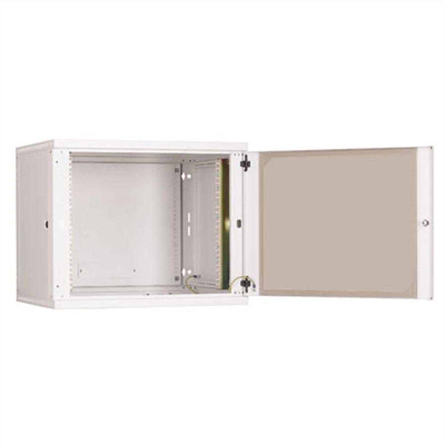 Conteg RUD – 19" Wandverteiler 9U, IP20, abschliessbar, 600 × 500 × 491 mm, lichtgrau