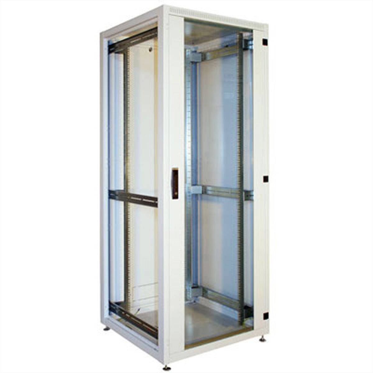 Conteg iSEVEN RI7 – 19" Netzwerkschrank 42U, IP30, abschliessbar, 800 × 1000 × 1978 mm, lichtgrau