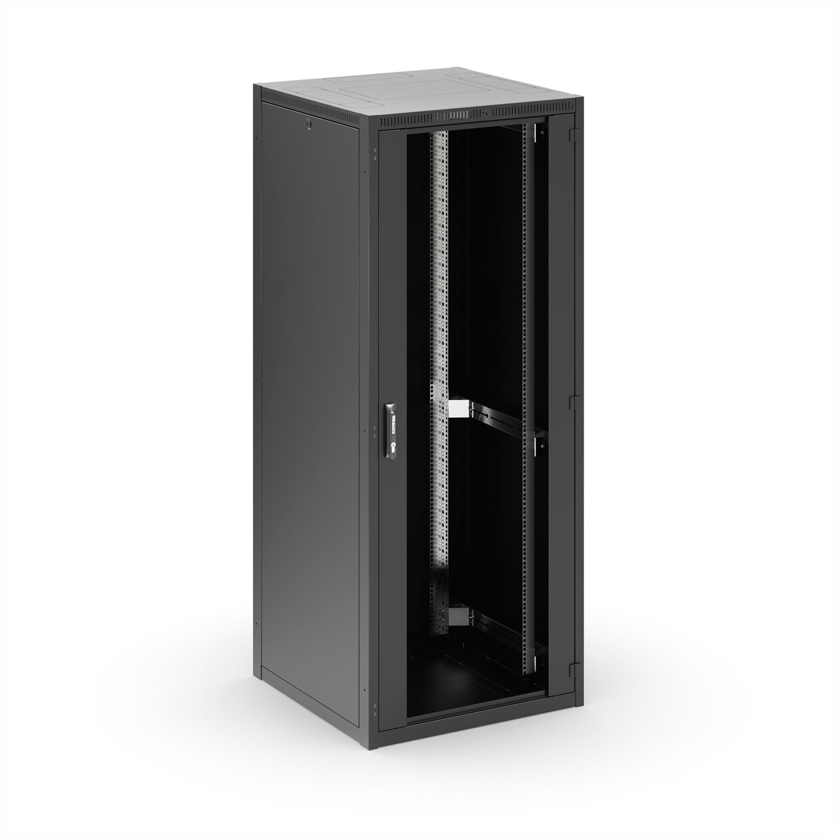 Conteg RI7 iSEVEN – 19" Netzwerkschrank 42U, IP30, abschliessbar, 800 × 1000 × 1978 mm, schwarz