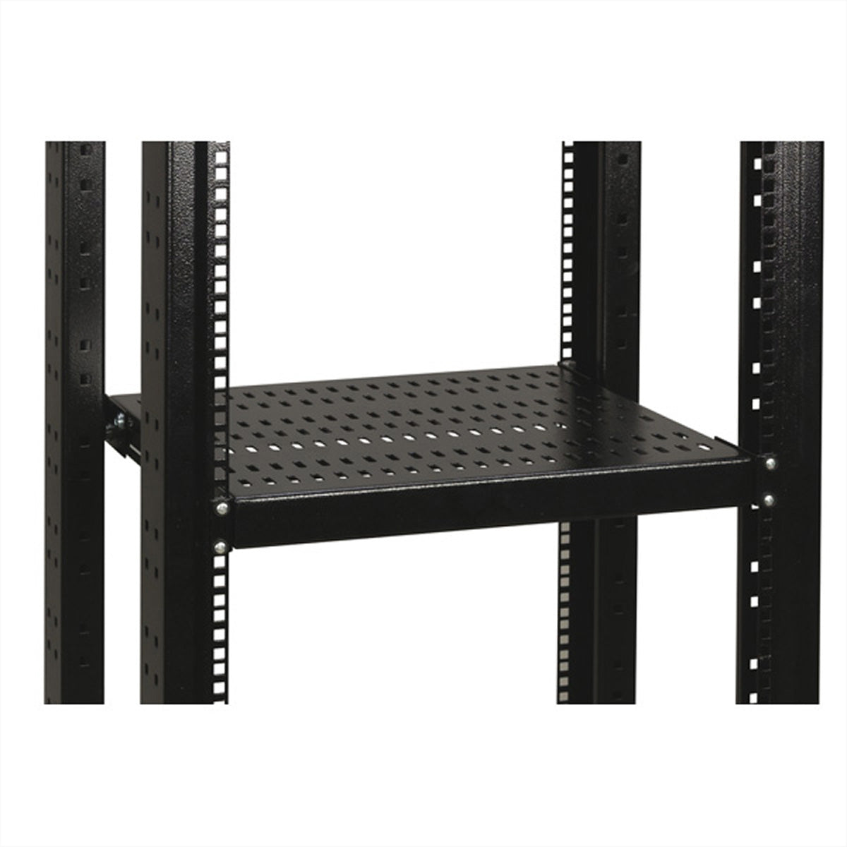 Conteg Fachboden – 19" Rack, 1U, 435×450 mm, 100 kg, Schwarz