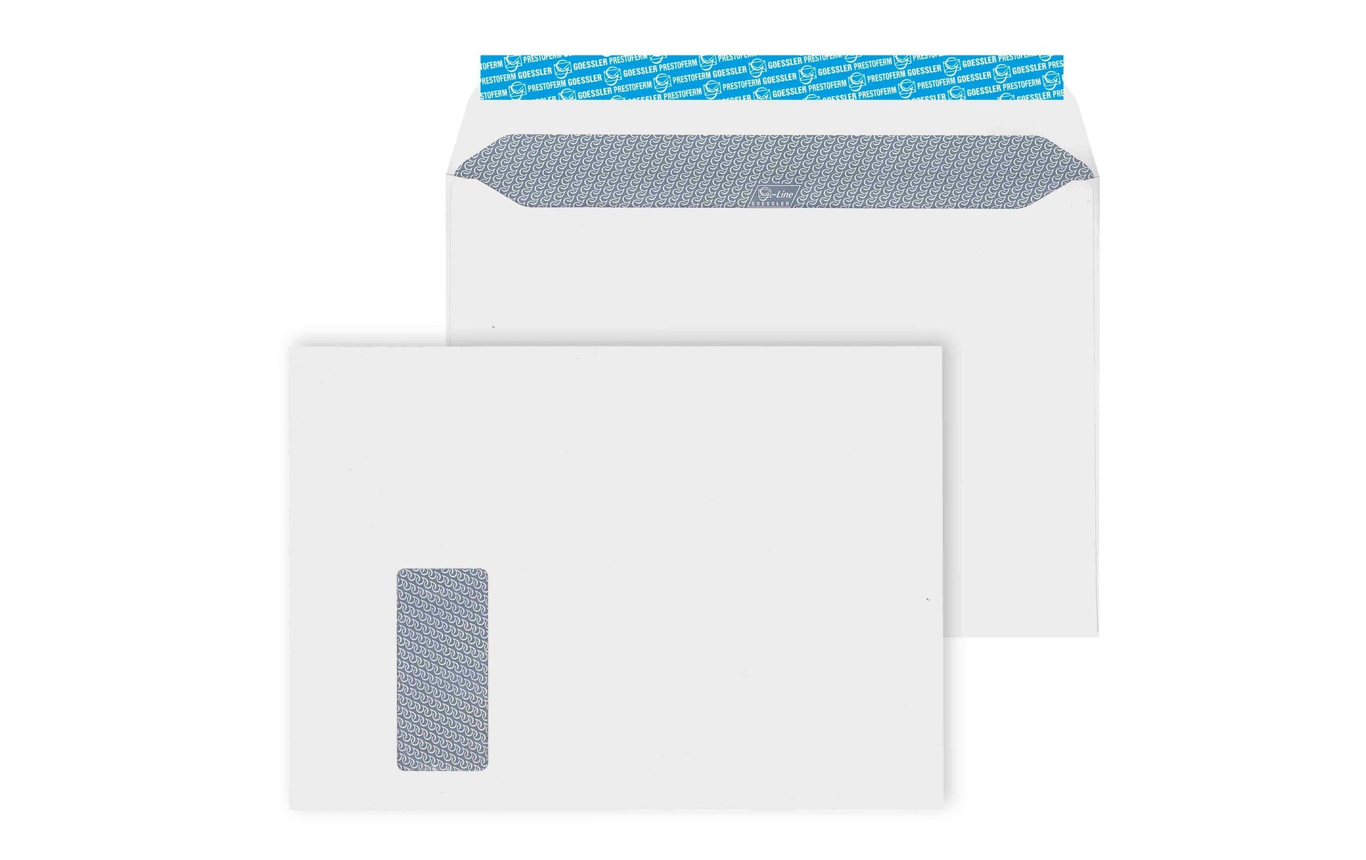Goessler Couvert C4, Fenster links, weiss, 120 g/m² – 250 Stk.