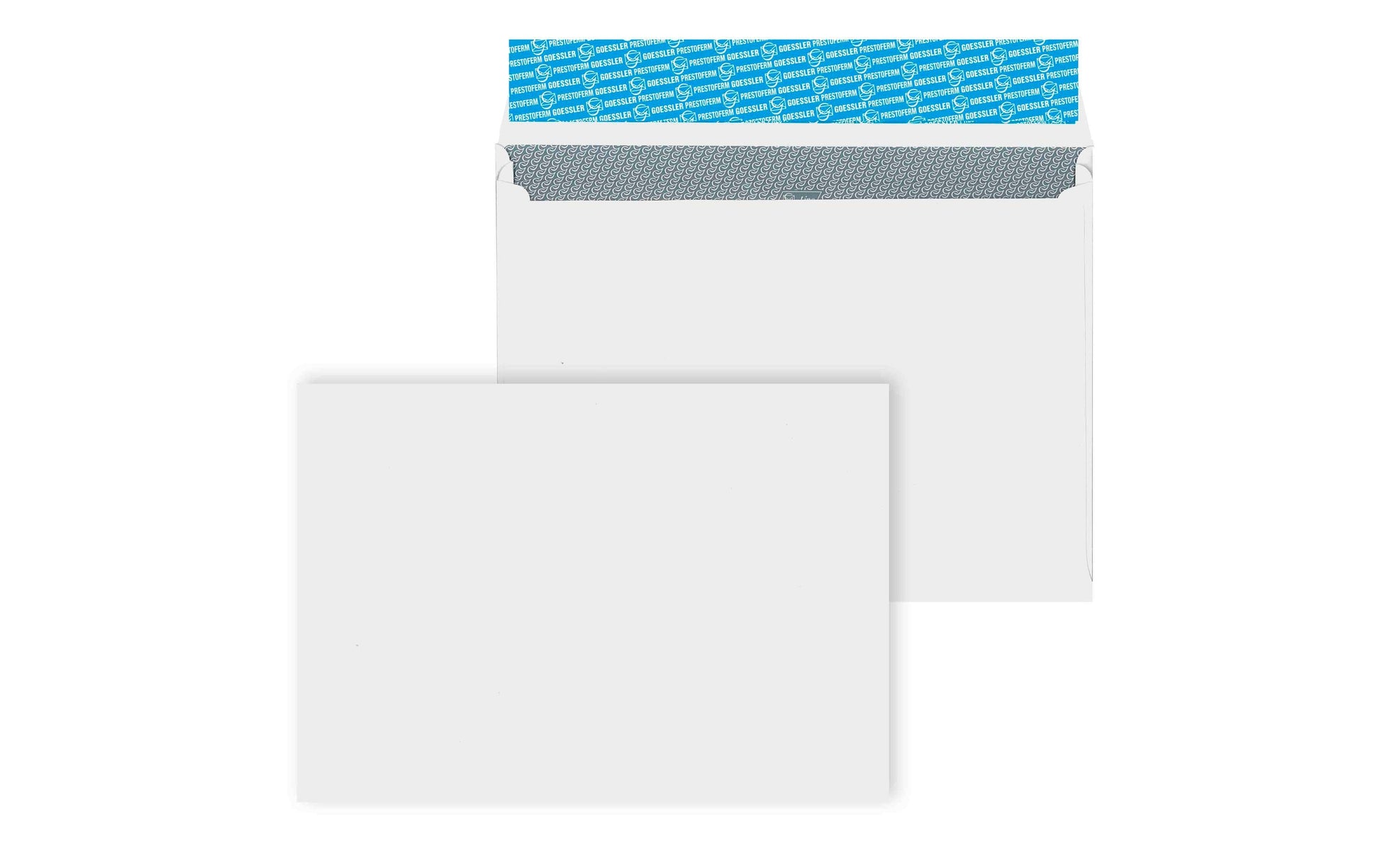 Goessler Couvert B4, ohne Fenster, selbstklebend, grau, 120 g/m², mit Innendruck – 100 Stk.