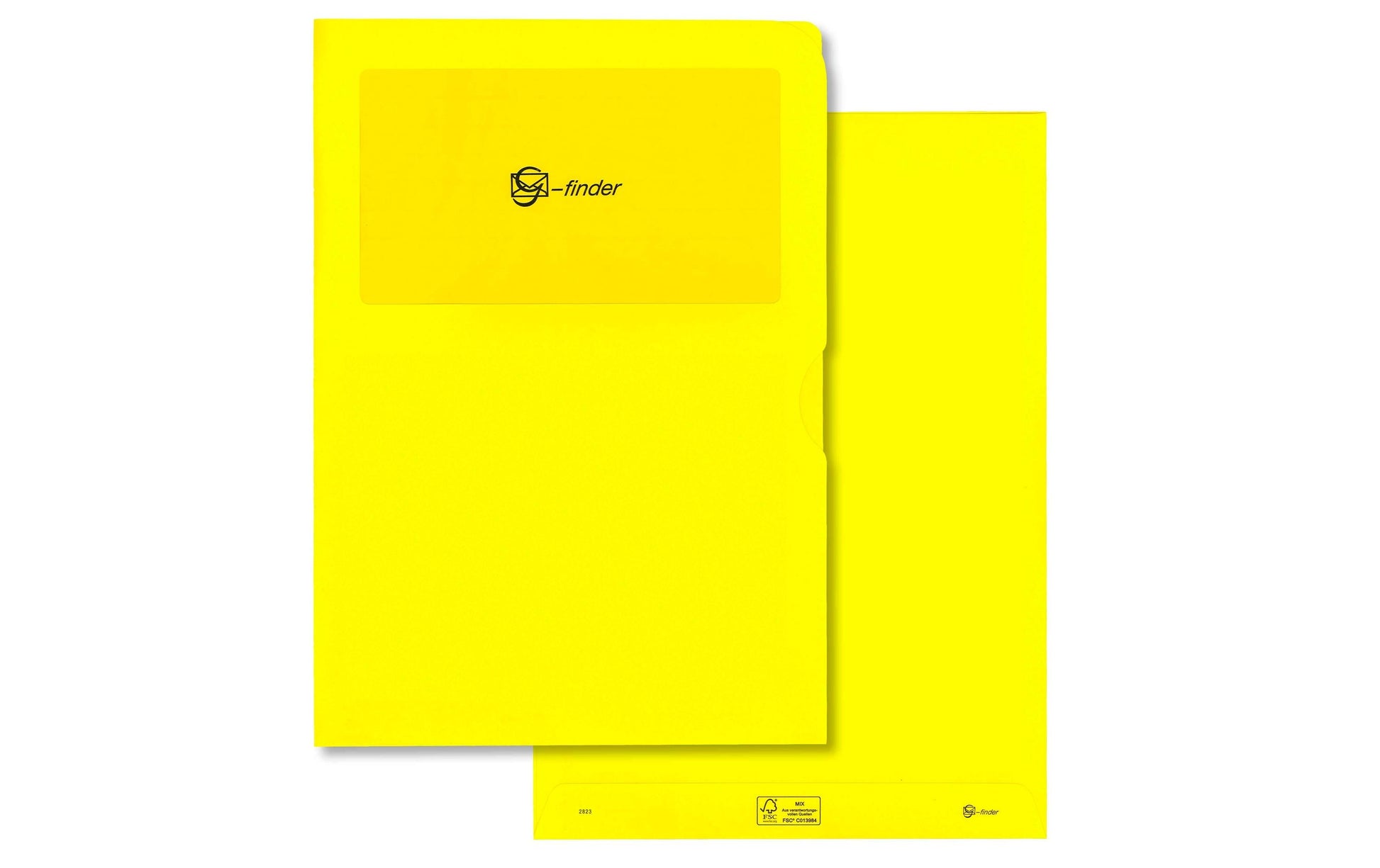 Goessler Sichtmappe – Gelb, Papier, Fenster, 100er-Pack