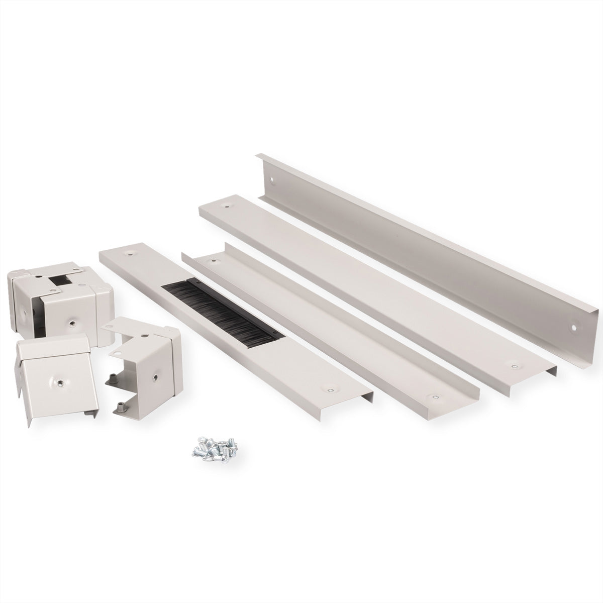 ROLINE Sockel, 19", für ROLINE Pro, ROLINE Basic, 800 × 1000 × 100 mm, Stahl, lichtgrau