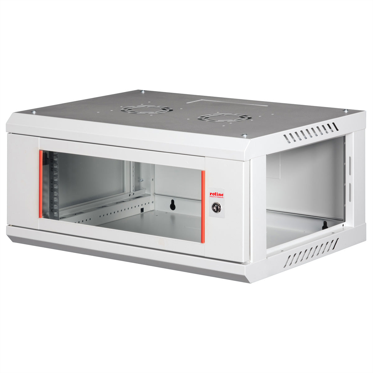 ROLINE Basic Plus – 19" Wandverteiler 4U, IP20, abschliessbar, 600 × 450 × 290 mm, lichtgrau, Stahl