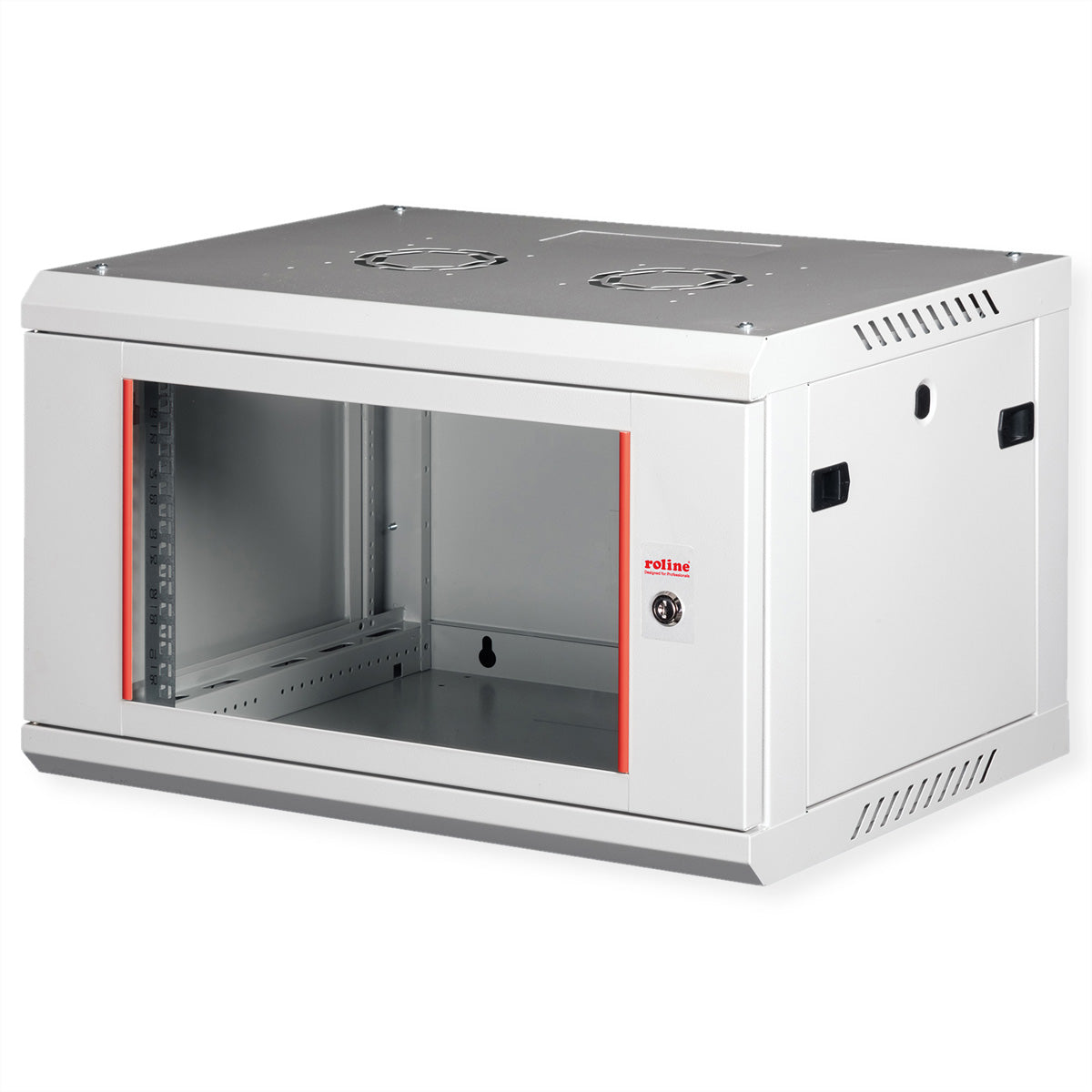 ROLINE Basic Plus – 19" Wandverteiler 6U, IP20, abschliessbar, 600 × 450 × 379 mm, lichtgrau, Stahl