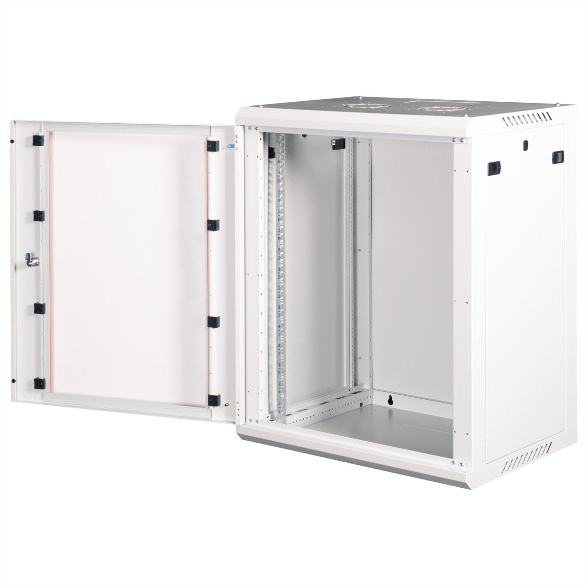 ROLINE Basic Plus – 19" Wandverteiler 18U, IP20, abschliessbar, 600 × 450 × 912 mm, lichtgrau, Stahl