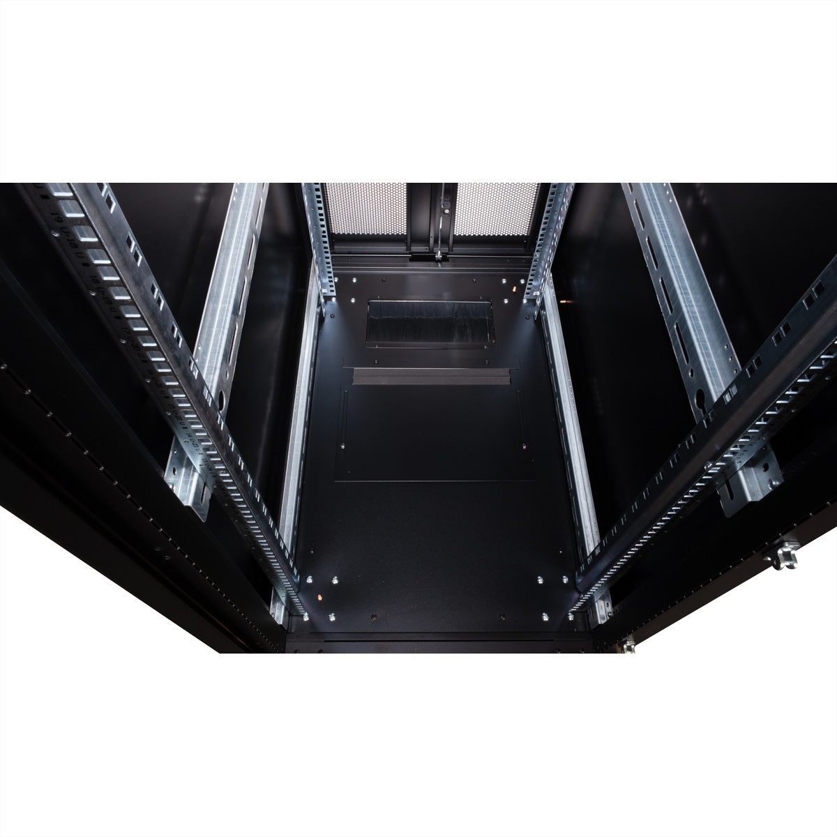 ROLINE Pro – 19" Netzwerkschrank 36U, IP20, abschliessbar, 600 × 1000 × 1705 mm, schwarz, Stahl