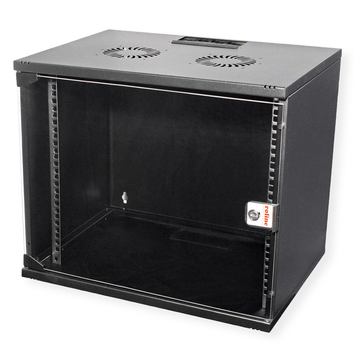 ROLINE Basic – 19" Wandverteiler 9U, IP20, abschliessbar, 540 × 400 × 460 mm, schwarz