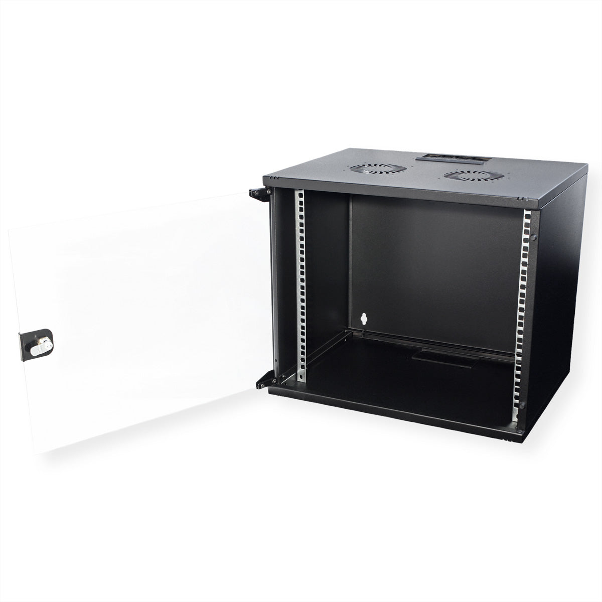ROLINE Basic – 19" Wandverteiler 9U, IP20, abschliessbar, 540 × 400 × 460 mm, schwarz