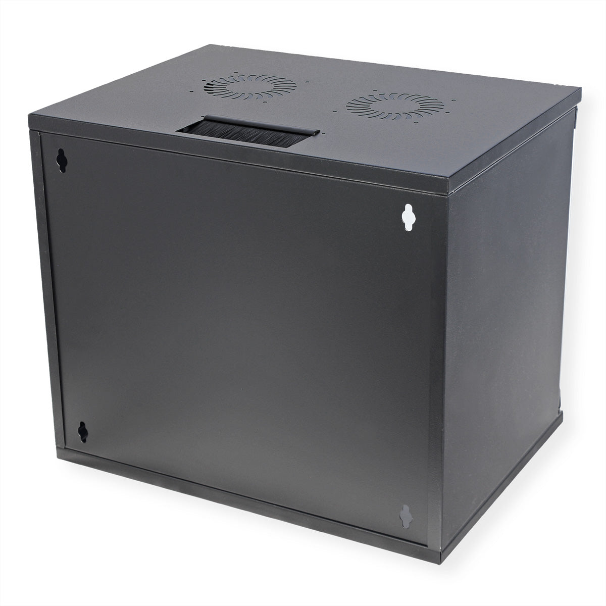 ROLINE Basic – 19" Wandverteiler 9U, IP20, abschliessbar, 540 × 400 × 460 mm, schwarz