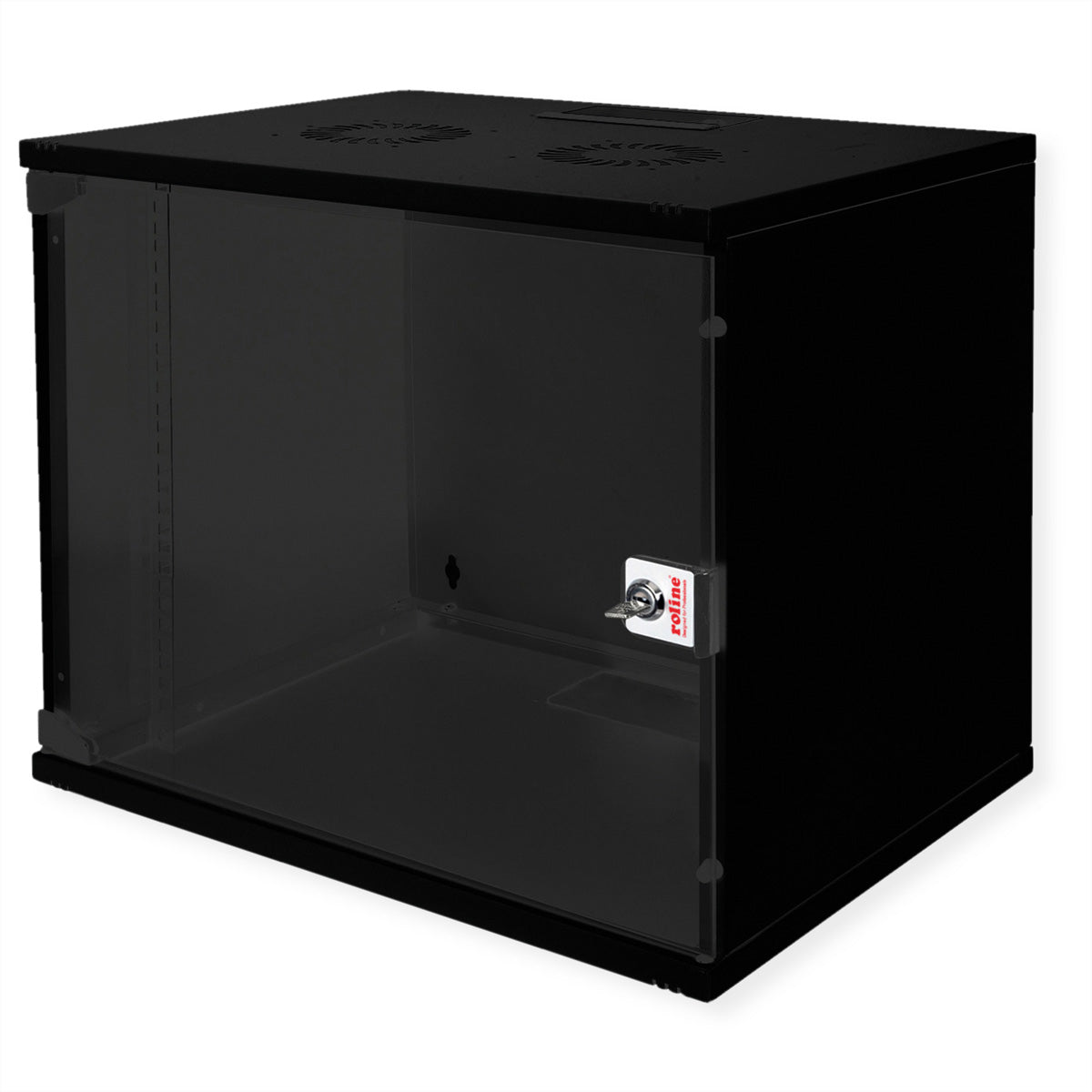 ROLINE Basic – 19" Wandverteiler 9U, IP20, abschliessbar, 540 × 400 × 460 mm, schwarz