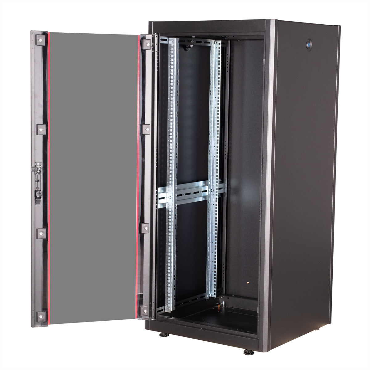 ROLINE Basic – 19" Netzwerkschrank 26U, IP20, 600 × 800 × 1300 mm, schwarz, Stahl