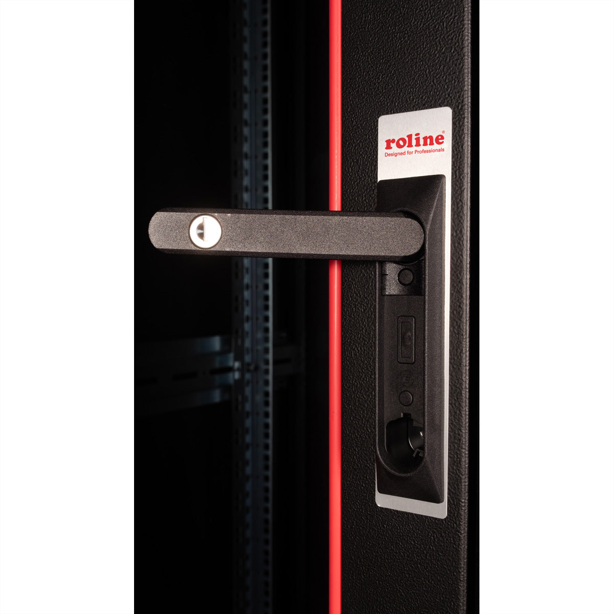 ROLINE Basic – 19" Netzwerkschrank 26U, IP20, abschliessbar, 600 × 600 × 1300 mm, schwarz, Stahl