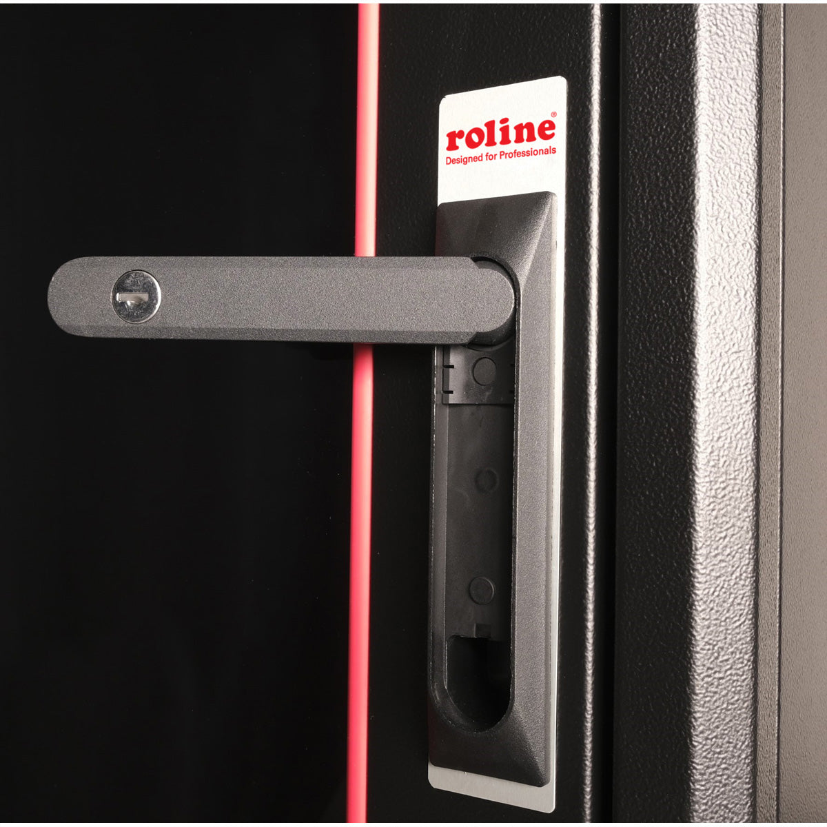 ROLINE Basic – 19" Netzwerkschrank 32U, IP20, abschliessbar, 600 × 600 × 1560 mm, schwarz, Stahl