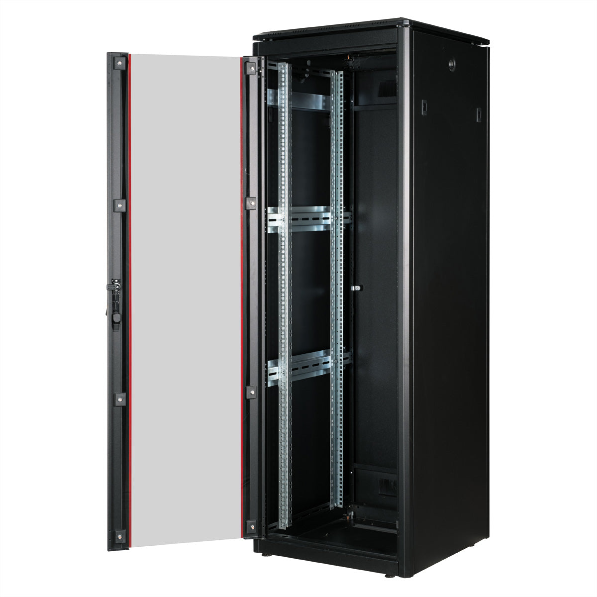 ROLINE Pro – 19" Netzwerkschrank 36U, IP20, abschliessbar, 600 × 800 × 1786 mm, schwarz, Stahl