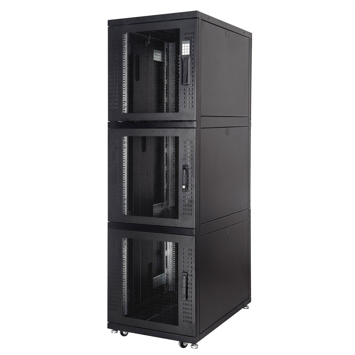 ROLINE Colocation-Schrank – 19" Netzwerkschrank 47U, IP20, abschliessbar, 800 × 1000 × 2200 mm, schwarz, Stahl