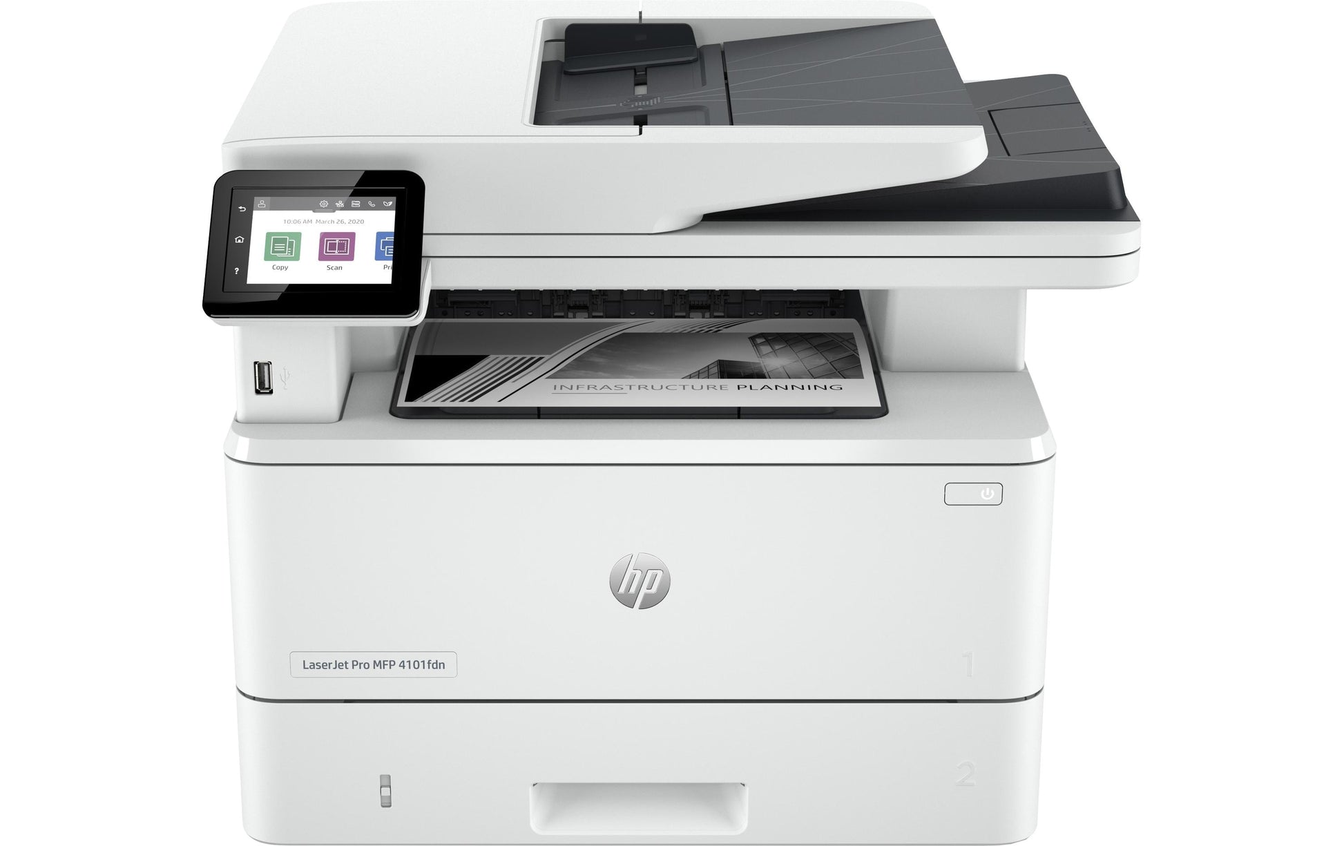 HP LASERJET PRO 4102FDW – S/W Laser-MFP A4, 4-in-1 – WLAN – Duplex, ADF – 40 ppm S/W