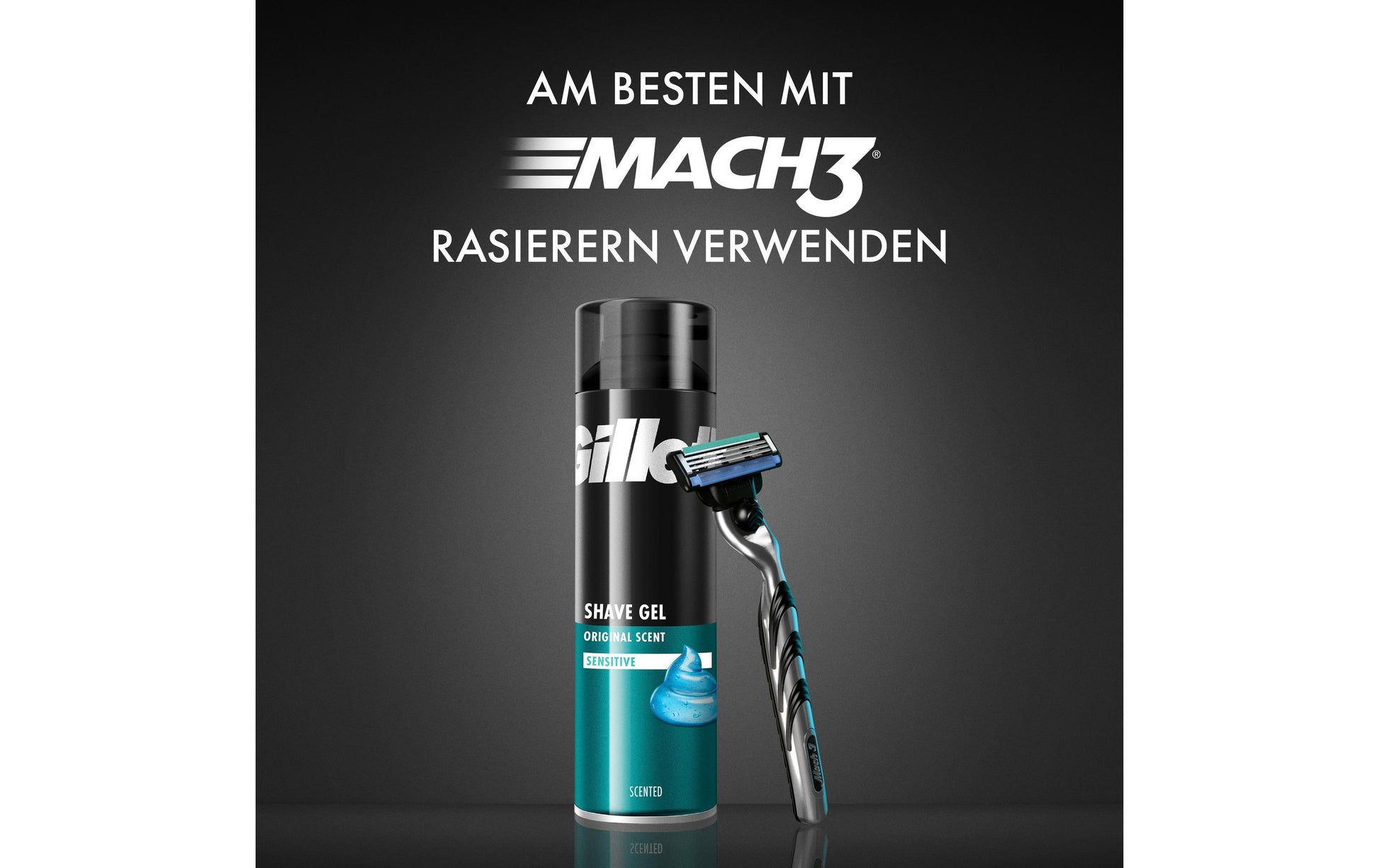 Gillette Rasiergel Sensitive – 200 ml