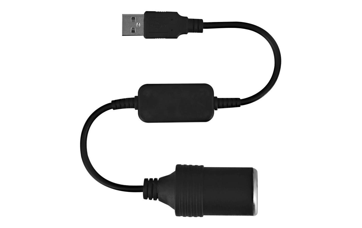 T`nb TNB Adapter KFZ-Buchse zu USB-A – für 12 V KFZ-Steckdosen, Schwarz
