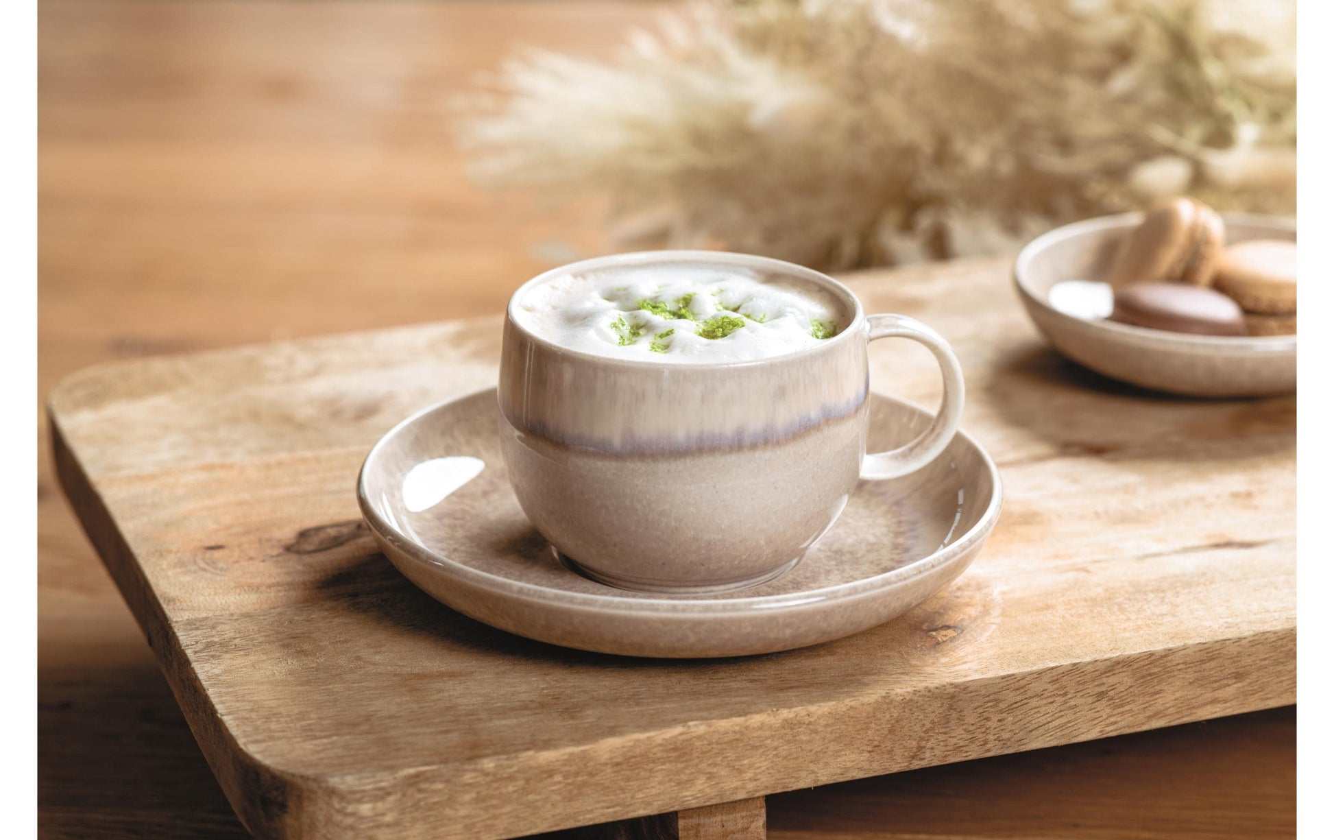 Villeroy & Boch Perlemor Sand Untertasse – Porzellan, beige, spülmaschinenfest, mikrowellenfest, backofentauglich