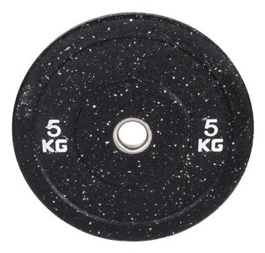 Fitcom Gewichtsscheibe Stossstangengewicht, HiTemp, 5 kg, Ø 45,0 cm, Gummi, Weiss – 1 Stück