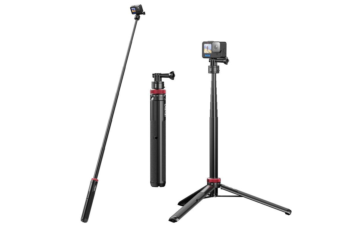 Ulanzi Go-Quick II Stativ – 140 cm (max), 48,5 cm (min), 3-Bein, 1/4" – ABS/Aluminium – für Action-Cams