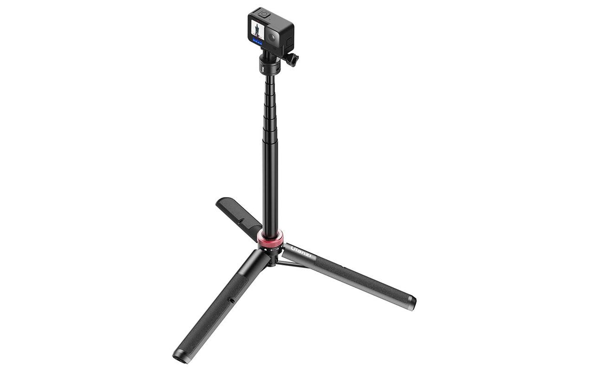 Ulanzi Go-Quick II Stativ – 140 cm (max), 48,5 cm (min), 3-Bein, 1/4" – ABS/Aluminium – für Action-Cams