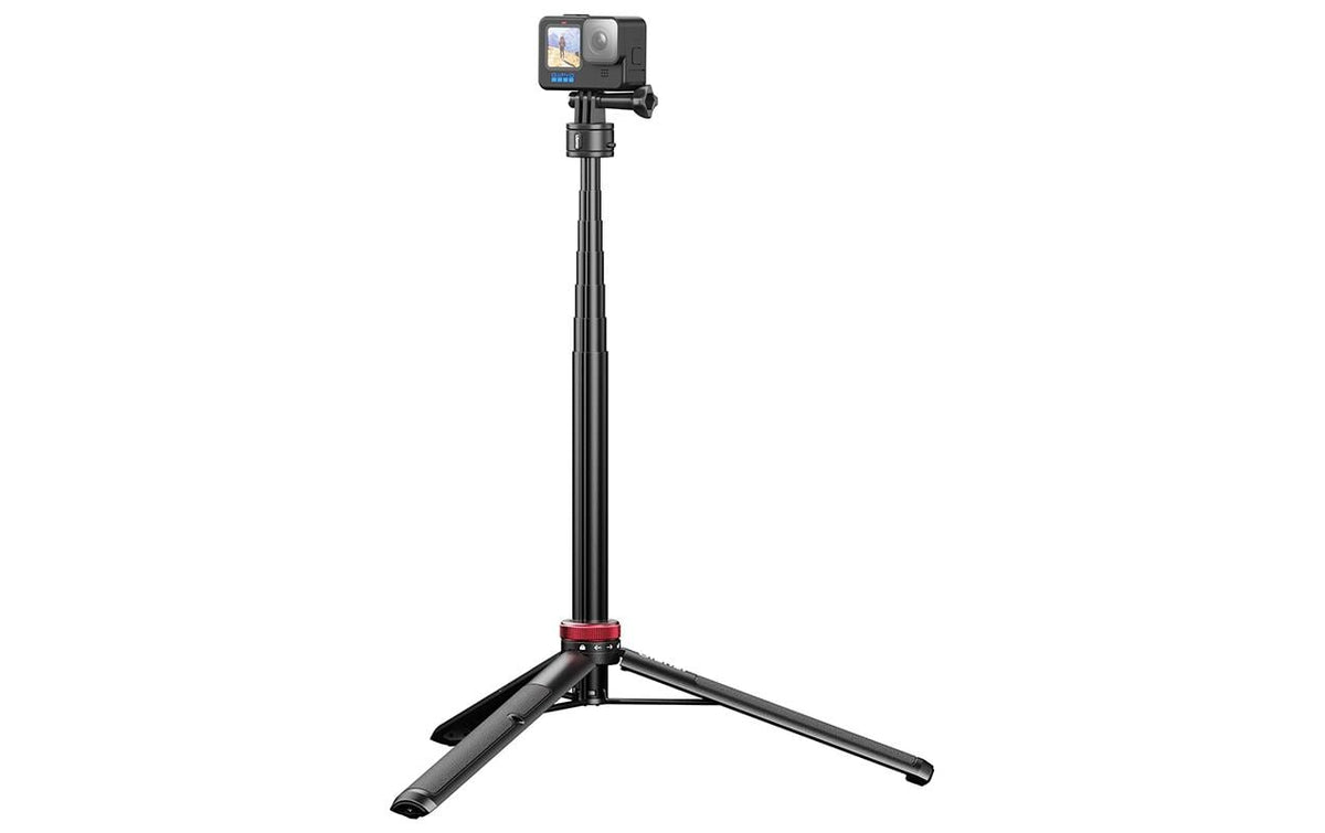 Ulanzi Go-Quick II Stativ – 140 cm (max), 48,5 cm (min), 3-Bein, 1/4" – ABS/Aluminium – für Action-Cams