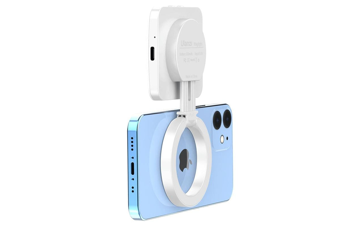 Ulanzi LT010 W – LED-Licht (MagSafe), dimmbar, 2700–8000 K – für iPhone (MagSafe) – Weiss