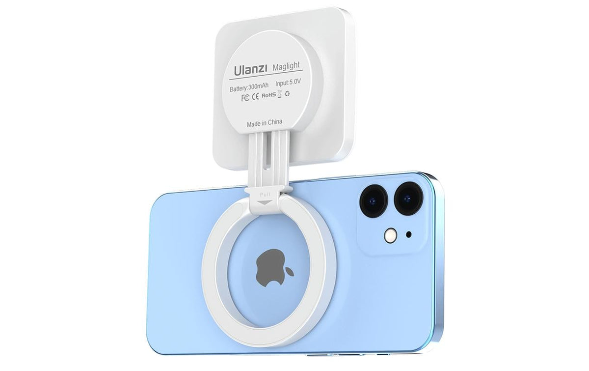 Ulanzi LT010 W – LED-Licht (MagSafe), dimmbar, 2700–8000 K – für iPhone (MagSafe) – Weiss