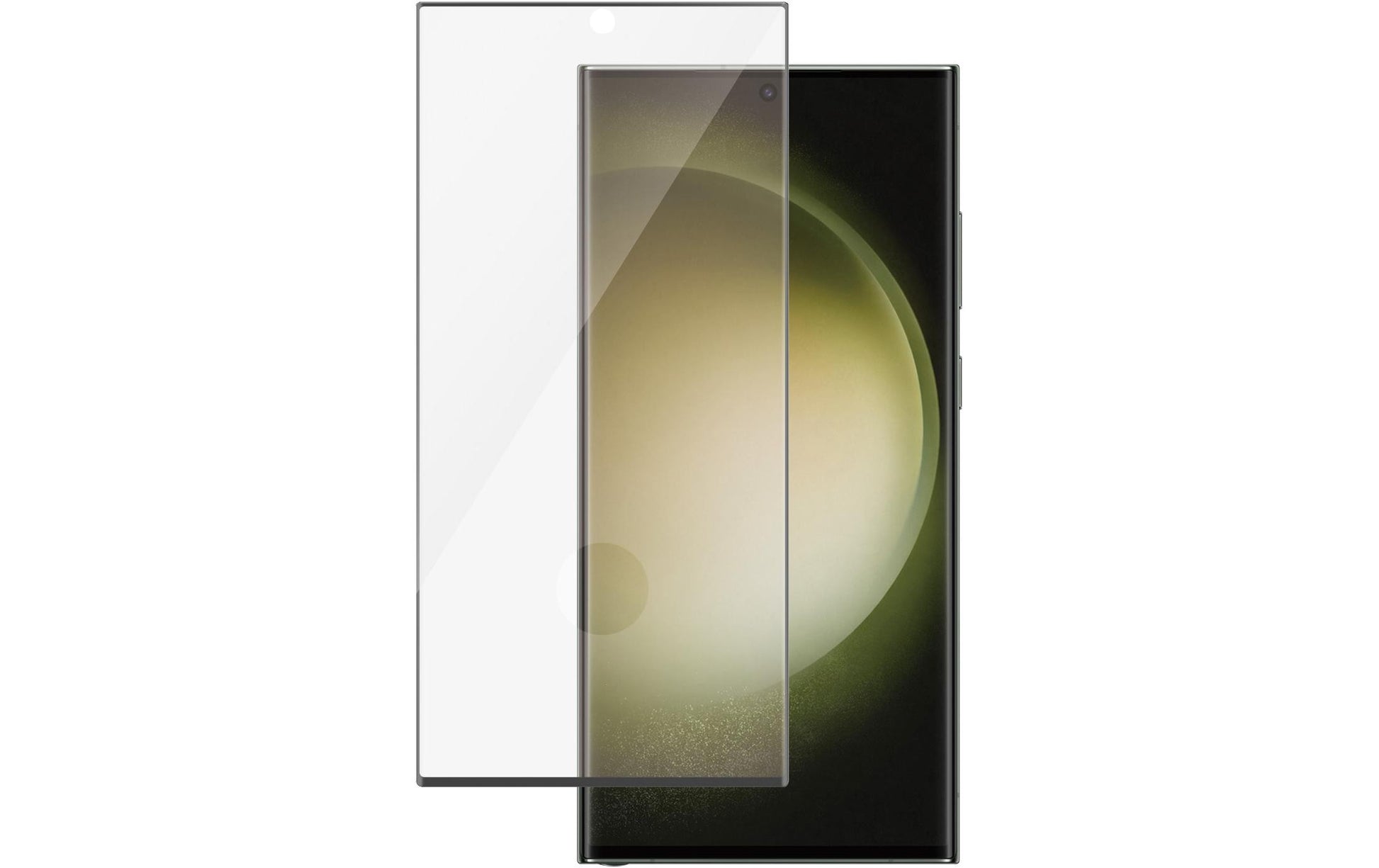 PanzerGlass Displayschutz (Panzerglas), Ultra-Wide Fit – für Galaxy S23 Ultra – mit Applikator
