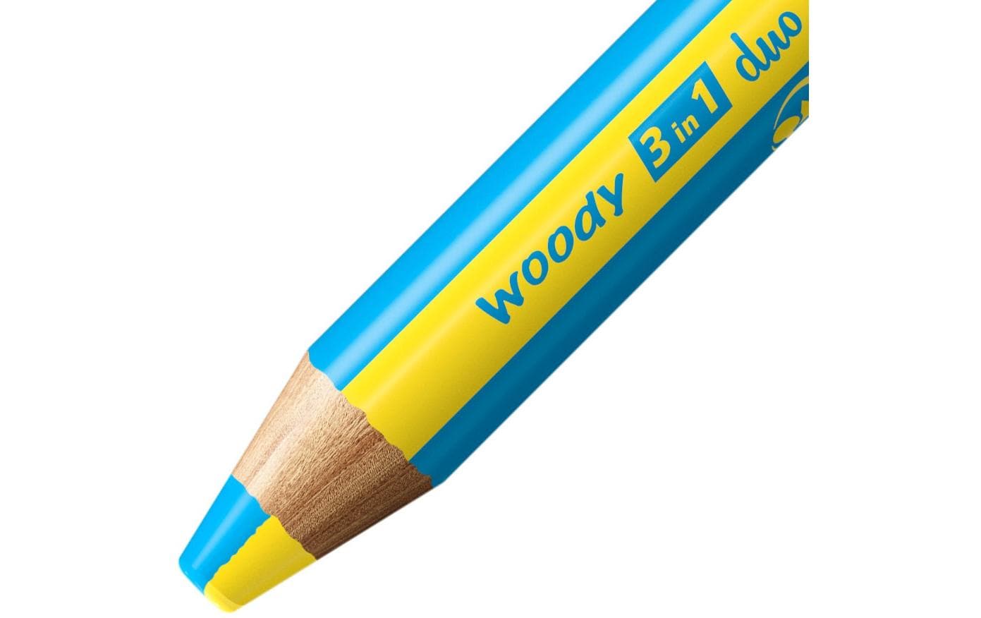 STABILO 3-in-1 Farbstifte woody – 10 Duo-Farben, mit Spitzer, Ø 4,2 mm, PEFC