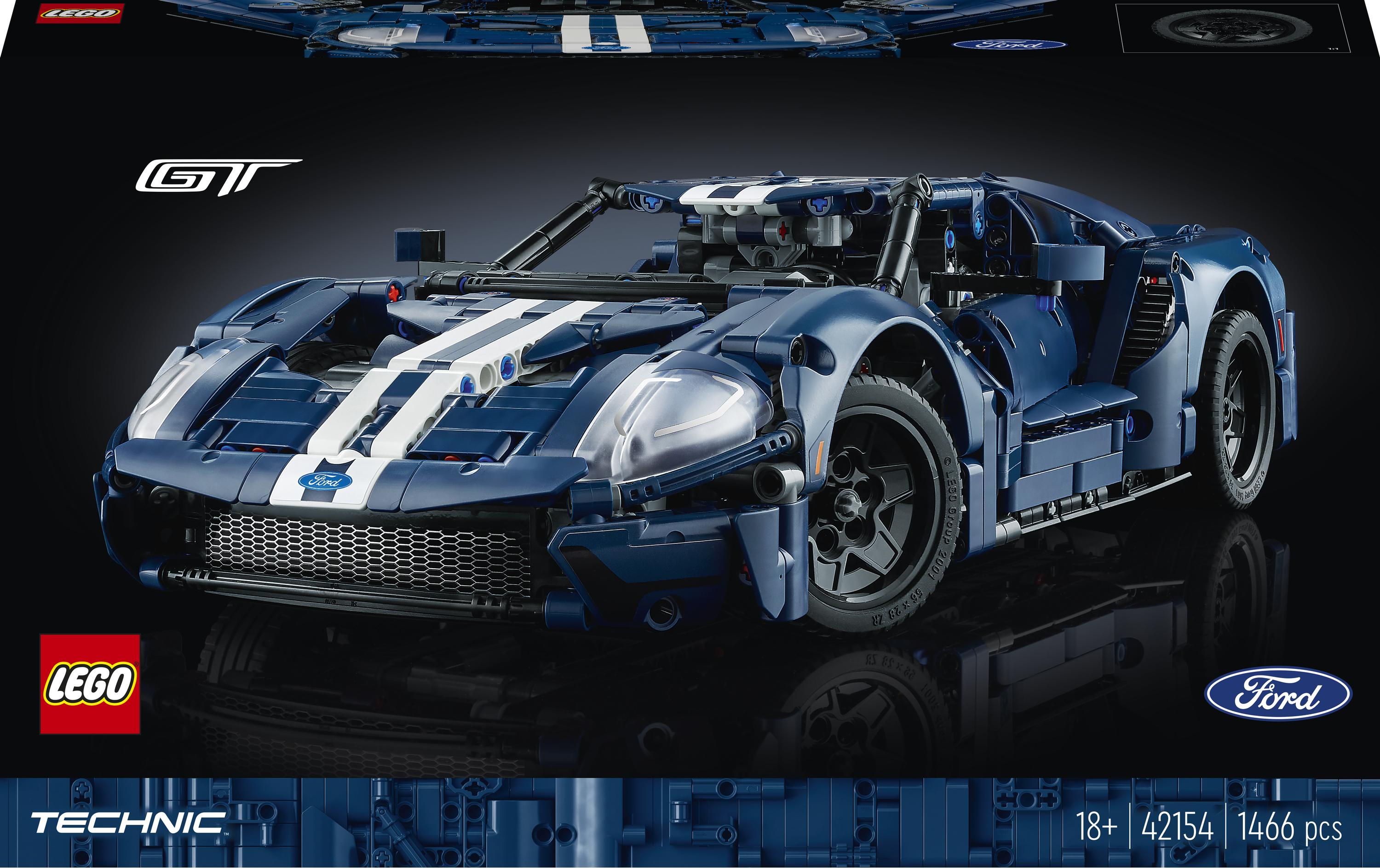 LEGO Technic Ford GT 2022 (42154) 3D Puzzle – 1466 Teile – 18 × 9 × 39 cm – ab 18 Jahren