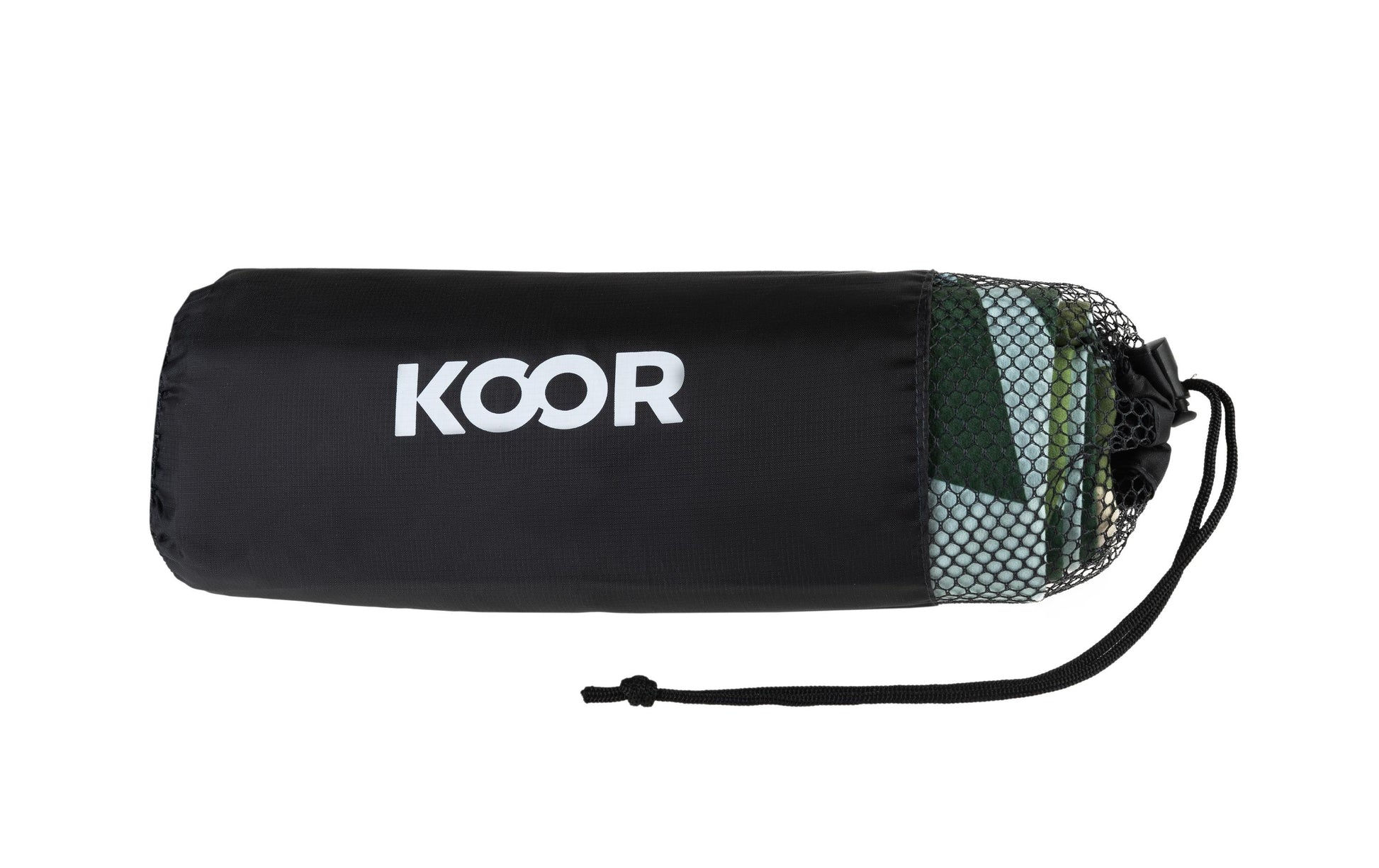 KOOR Strandtuch Jungle XXL – 130 × 200 cm, Gelb/Grün/Hellblau, Polyamid/Polyester