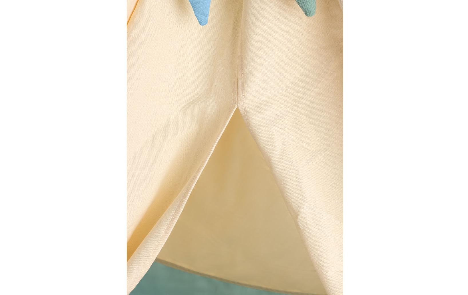 Pinolino Kinderträume Zelt Tipi Yuma – 120 × 120 × 155 cm – ab 3 J. – Baumwolle/Polyester/Holz