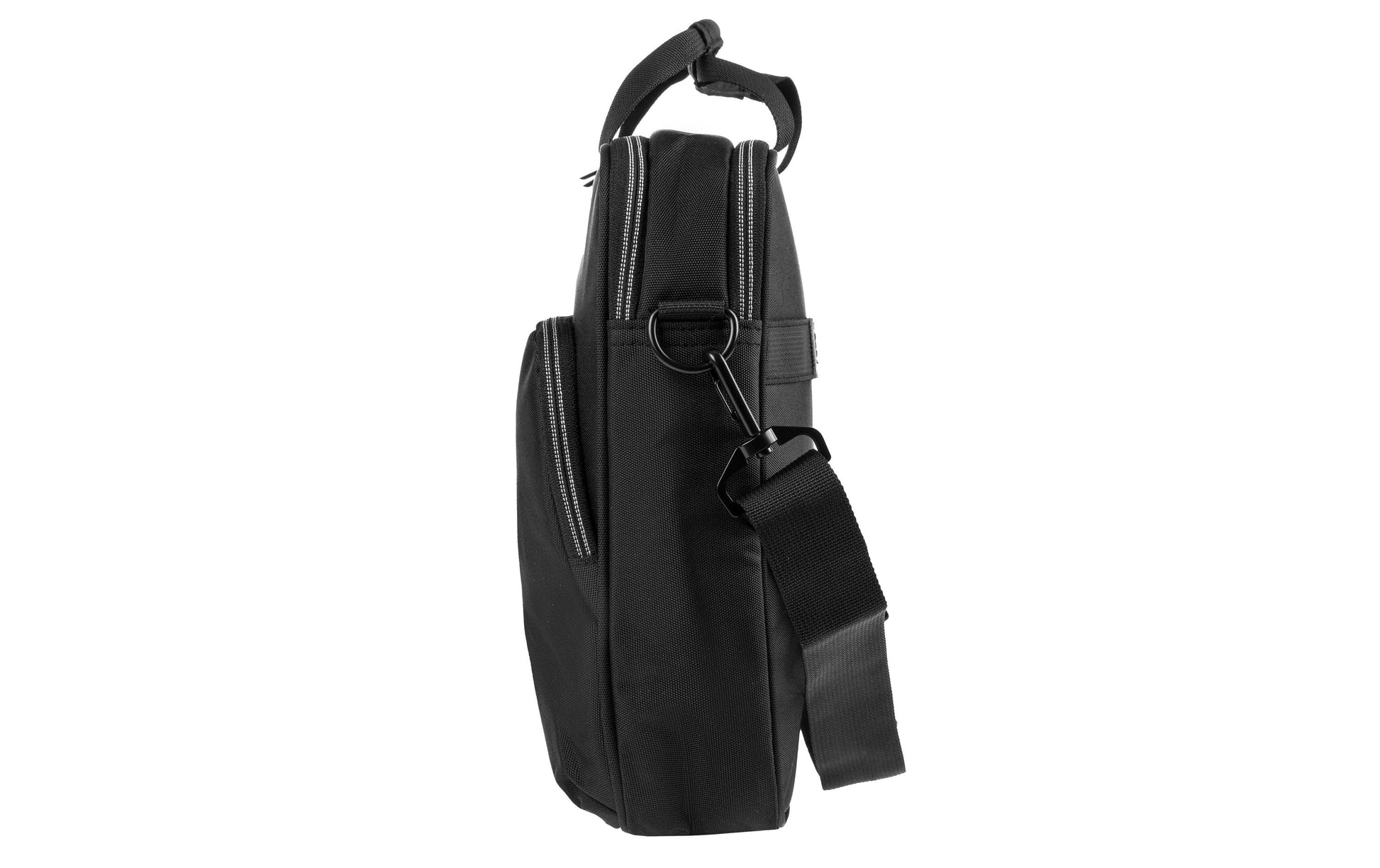 ONIT Notebook-Tasche für bis zu 14,1" – Trolley-Band, 600D rPET – Schwarz