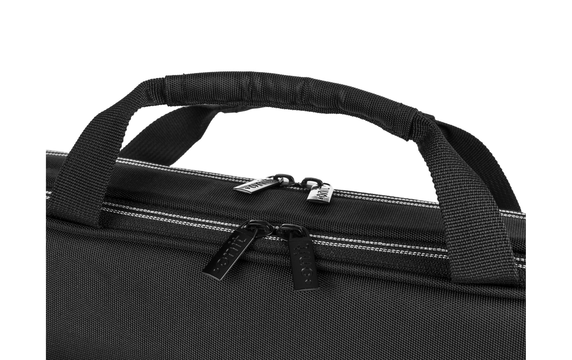 ONIT Notebook-Tasche bis 15,6" – Trolley-Band, 600D rPET – Schwarz