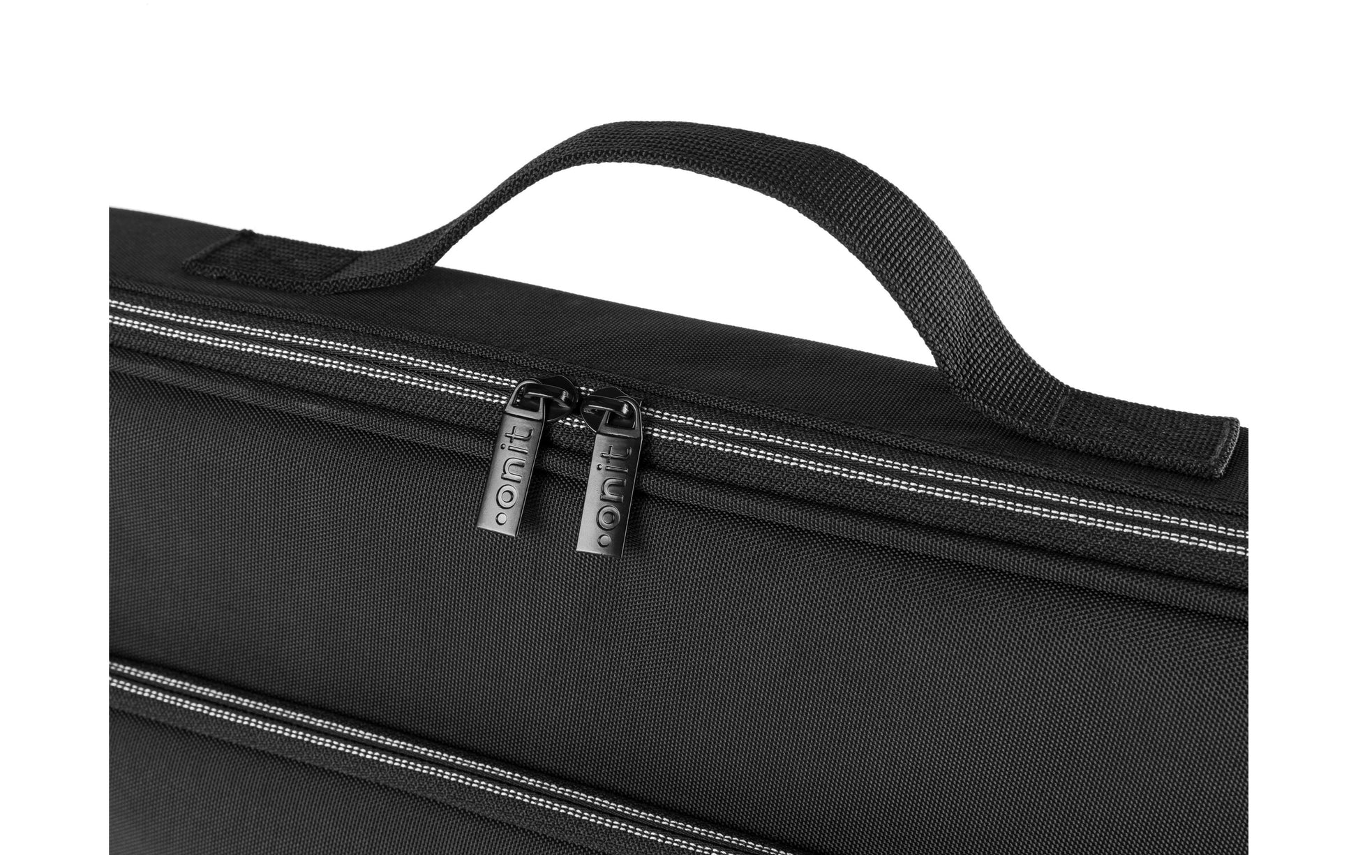 ONIT Notebook-Tasche bis 14,1" – Trolley-Band, abnehmbarer Schultergurt – Schwarz